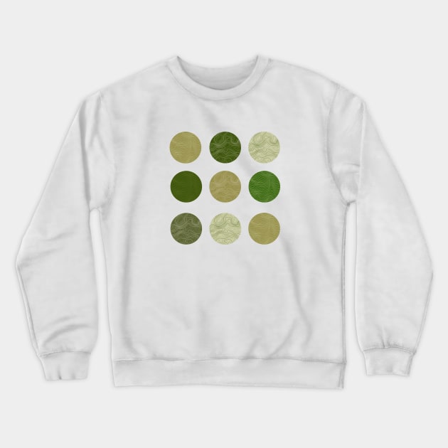 Sage Green Pack Sticker Crewneck Sweatshirt by heyvisuals